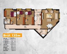Apartments Located in Central Istanbul Districts – master bedroom (image 16)