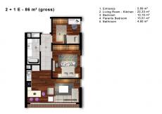 Sea View Flats on Istanbul European Side – master bedroom (image 16)