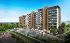Modern Property for Sale in Basaksehir – garden view (image 8)