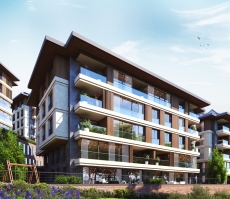 apartment with residential in Istanbul