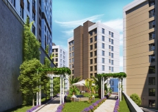 apartment with residential in Istanbul