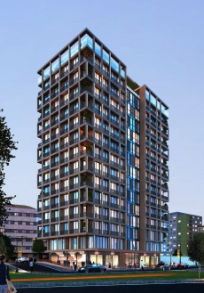 apartment with residential in Istanbul