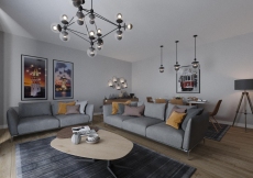 Delivery-ready Apartments with Title Deeds Across Istanbul – living room (image 20)
