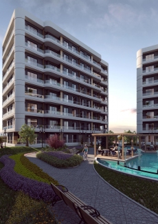 Delivery-ready Apartments with Title Deeds Across Istanbul – pool area (image 9)