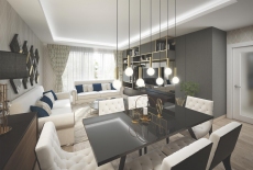 Three Bedroom Residential Apartment Suitable for Long-term Living in Istanbul – garden view (image 8)