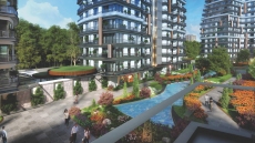 apartment with residential in Istanbul