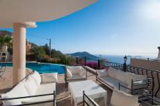 Furnished Sea View Luxury Villa for Sale in Kalkan – terrace (image 7)