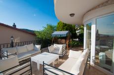 Furnished Sea View Luxury Villa for Sale in Kalkan – garden view (image 8)