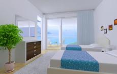 Interior room with elevated positioning maintaining view security