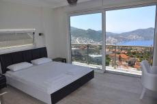 Furnished Sea View House for Sale in Kalkan – bedroom (image 22)