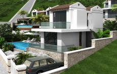 Pool deck with infinity edge supporting investment value